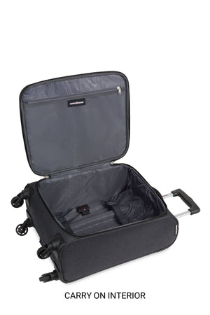 SWISSGEAR SW21400 2 Piece Spinner Luggage Set - Dark Gray Heather - 17