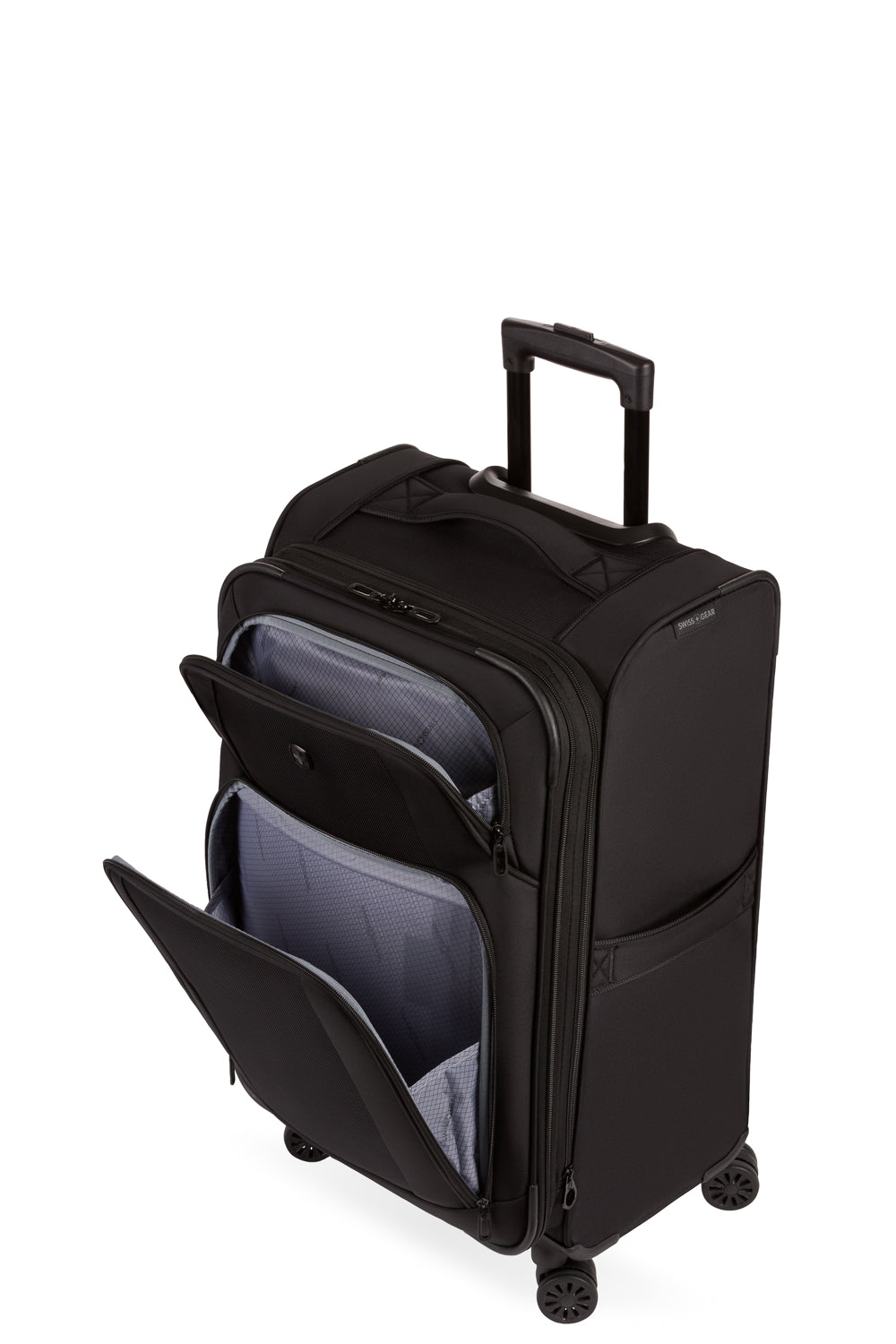SWISSGEAR Sion II Medium Checked Spinner - Black - 08