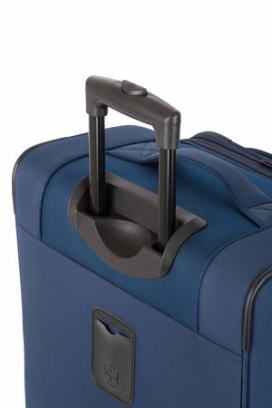 SWISSGEAR Sion II Expandable Spinner 3 Piece Set - Navy Sea Push-button locking telescopic handle for easy pushing or pulling of luggage