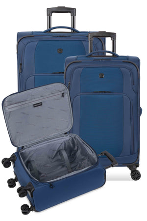 SWISSGEAR Sion II Expandable Spinner 3 Piece Set includes the 19 inch Expandable Carry-On Spinner Luggage, the 24 inch Expandable Spinner Luggage, and the 28 inch Expandable Spinner Luggage