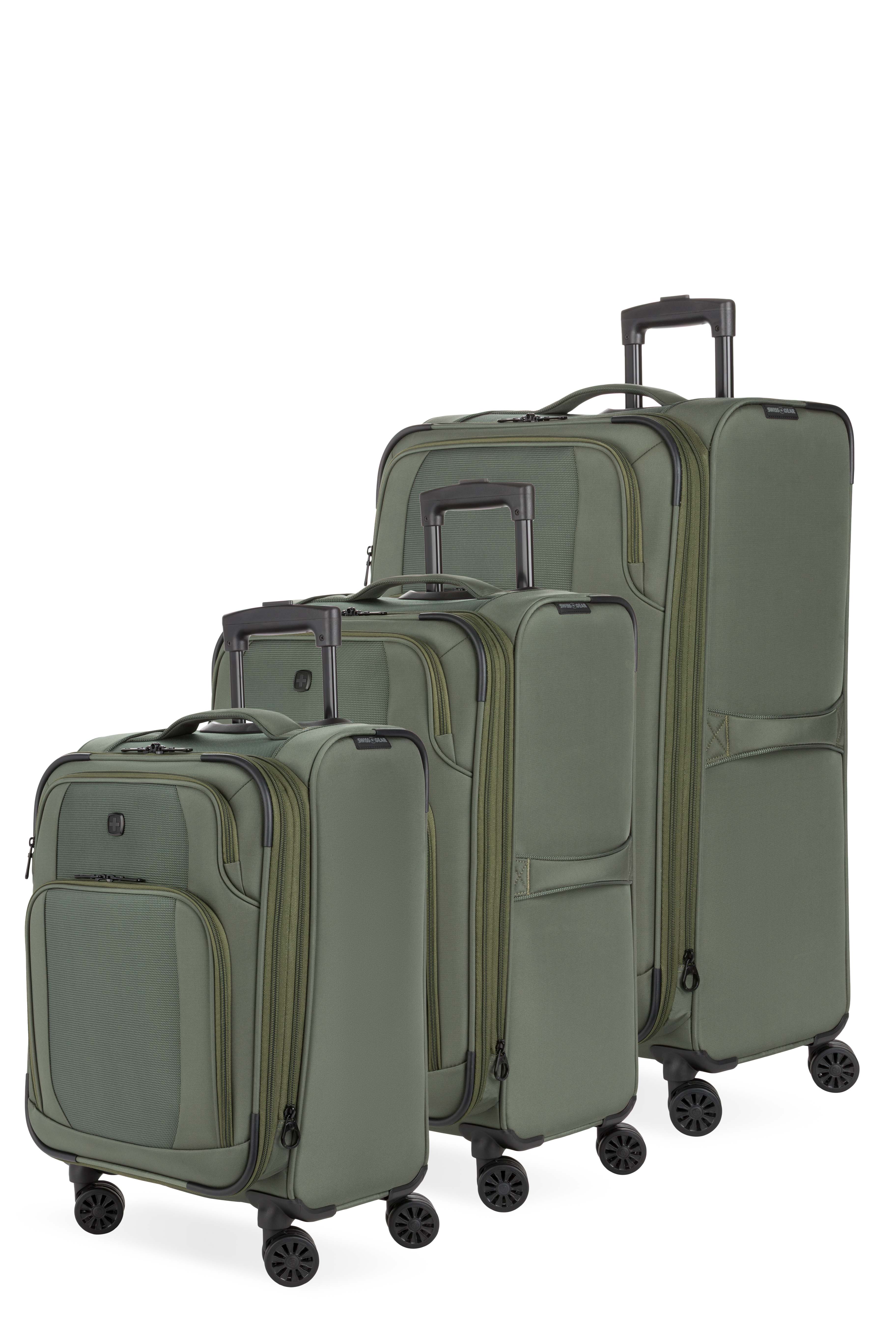 SWISSGEAR Sion II 3-Piece Spinner Set in Olive Green