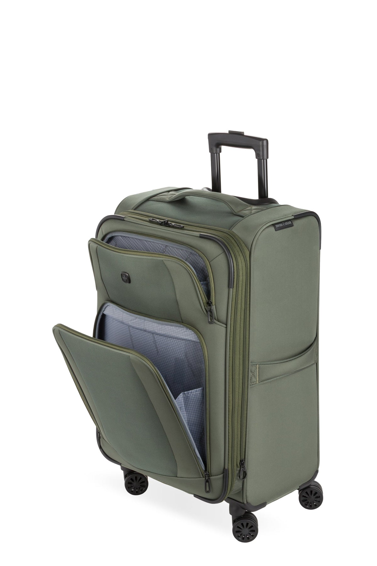 SWISSGEAR Sion II Medium Checked Spinner - Olive Green - 06