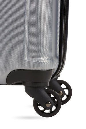 Swissgear 3750 2pc Hardside Spinner Luggage Set - Four 360-degree, multi-directional lightweight spinner wheels 