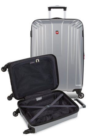 Swissgear 3750 2pc Hardside Spinner Luggage Set - Set contains 18” carry on and 23” checked luggage