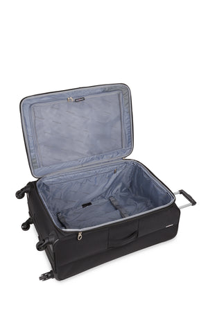 SWISSGEAR 4010 27” Expandable Spinner Luggage Adjustable clothing tie-down straps to help prevent shifting of contents