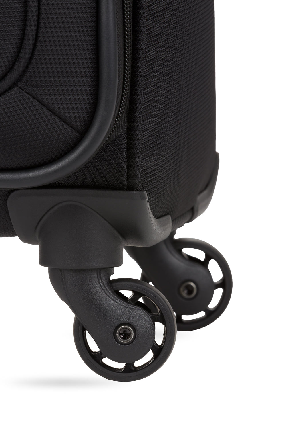 Swissgear 2pc Weekend Luggage Set Four 360-degree multi-directional lightweight spinner wheels 