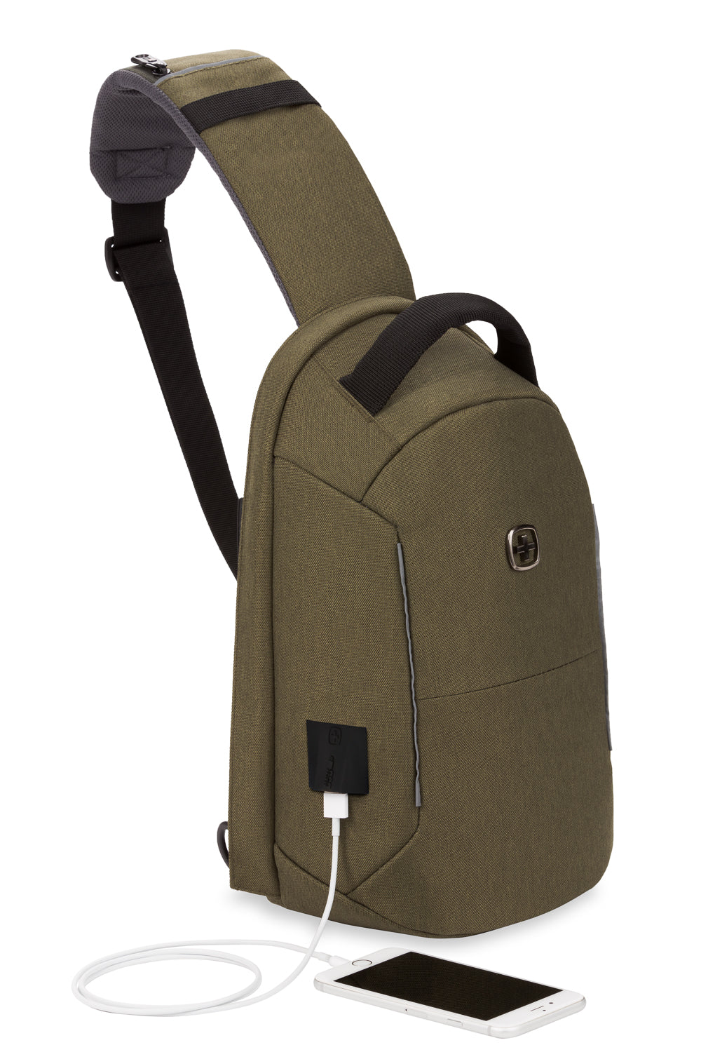 Swissgear 2712 Anti-Theft USB Tablet Sling - Olive Green 