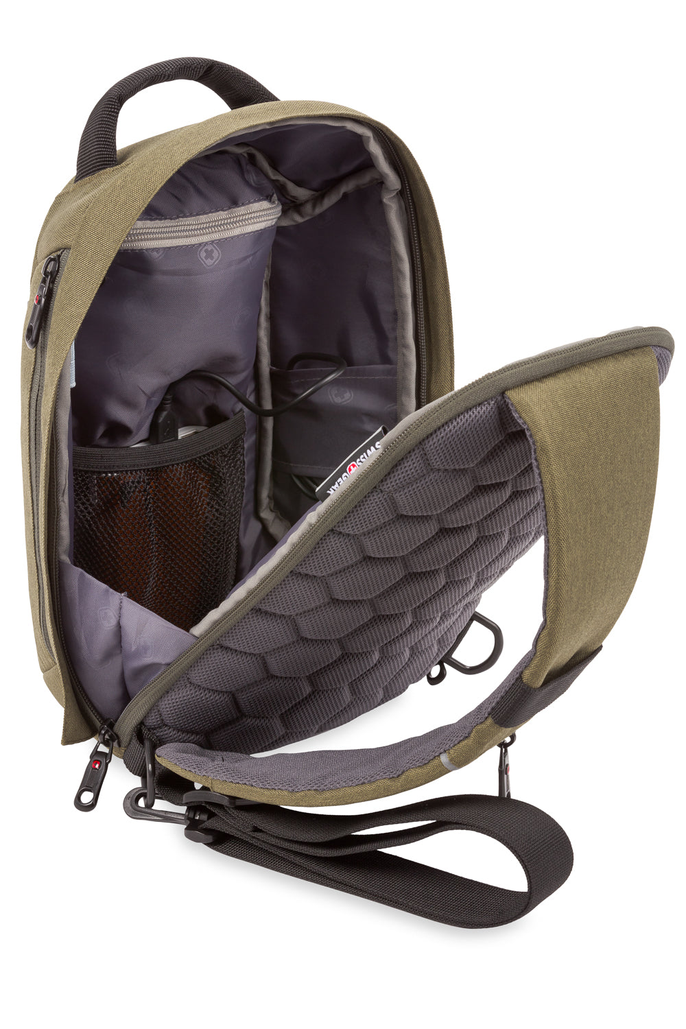 Swissgear 2712 Anti-Theft USB Tablet Sling - Olive Green 