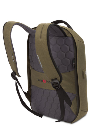 Swissgear 2713 Anti-Theft USB Laptop Backpack - Ergonomically contoured, padded shoulder straps with breathable mesh fabric