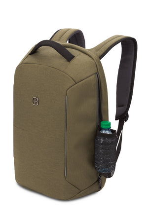 SWISSGEAR Anti-Theft USB Laptop Backpack in Olive Green