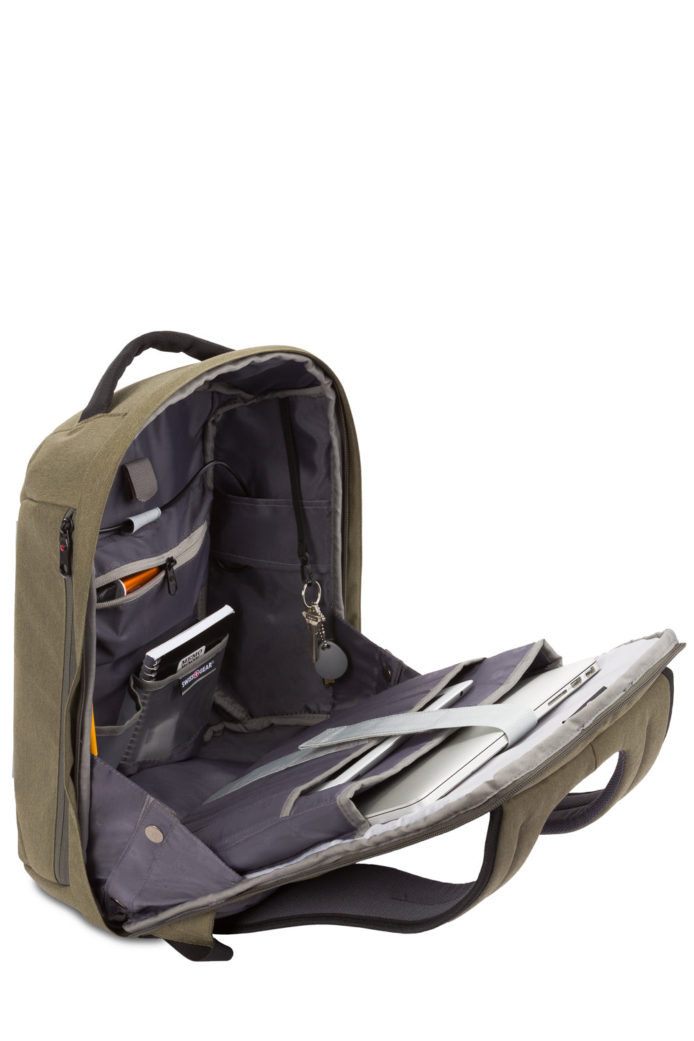 Swissgear 2713 Anti-Theft USB Laptop Backpack - Interior view