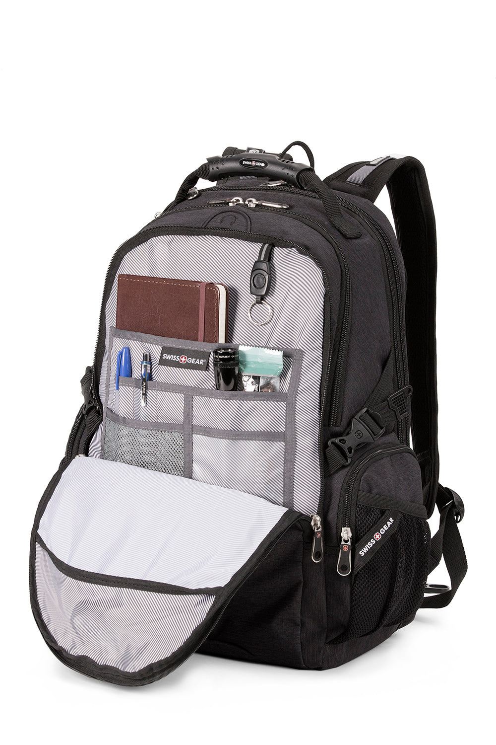 SWISSGEAR 1753 ScanSmart Laptop Backpack - Grey - 06