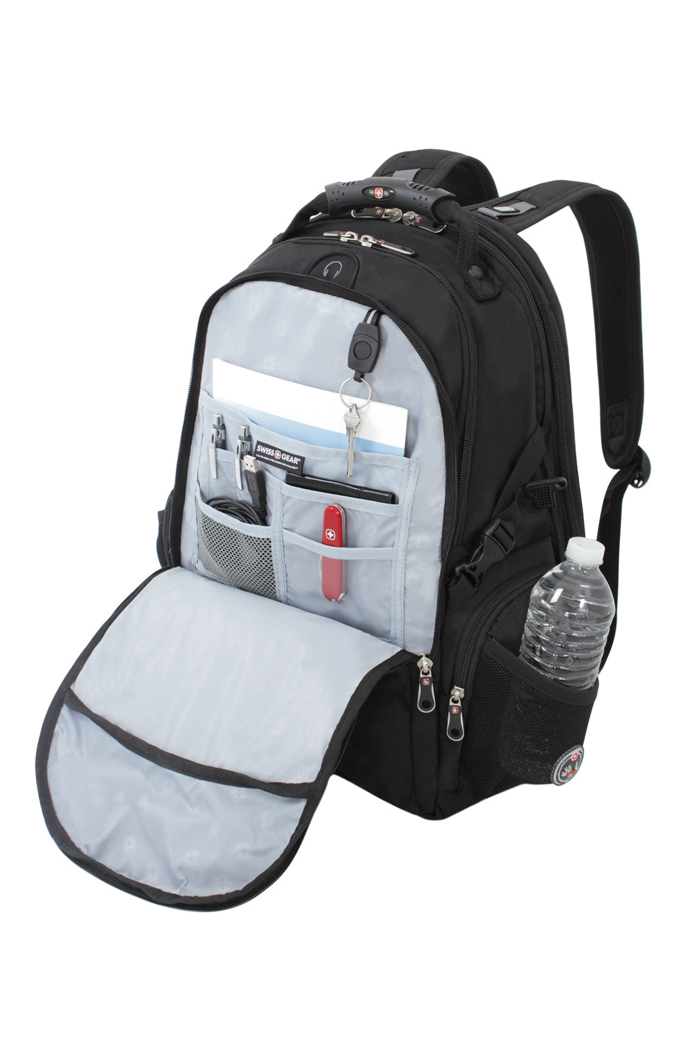 SWISSGEAR 1753 ScanSmart Laptop Backpack - Black - 04