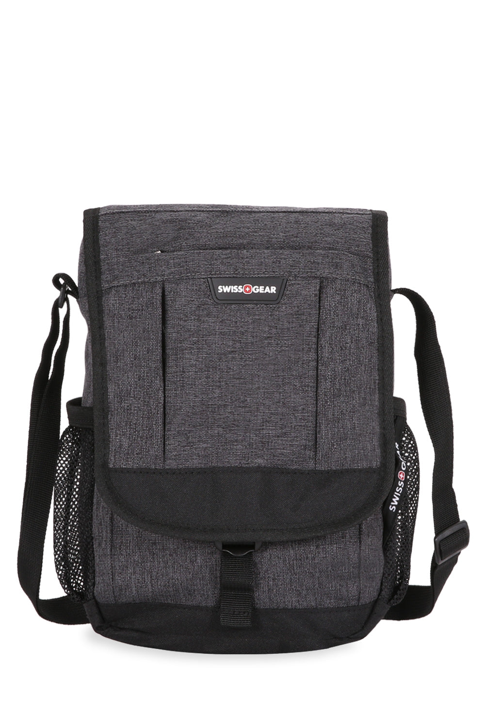 Swissgear  2365 Vertical Travel Bag front zippered pouch and the side mesh pockets