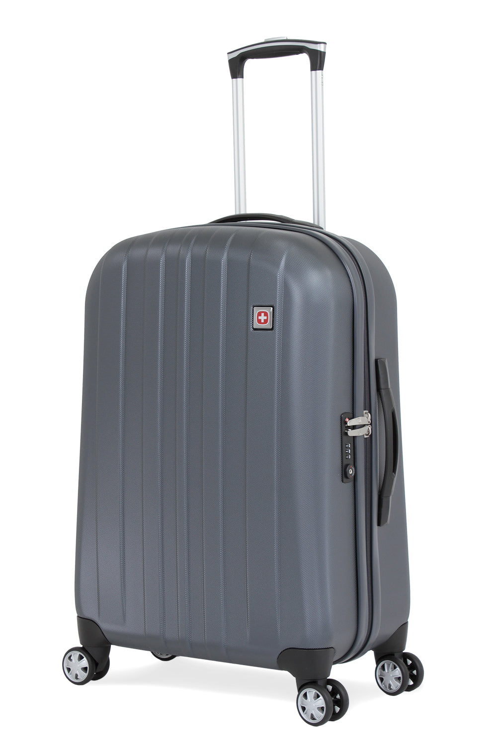 SWISSGEAR 6151 Medium Checked Spinner - Grey - 01
