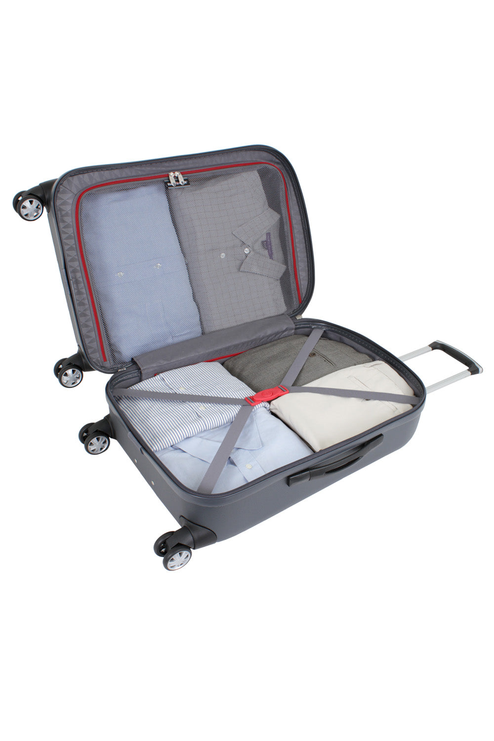 SWISSGEAR 6151 Medium Checked Spinner - Grey - 02