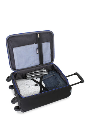 Swissgear 6190 20” Carry-on Spinner Luggage Elastic clothing tie-down straps