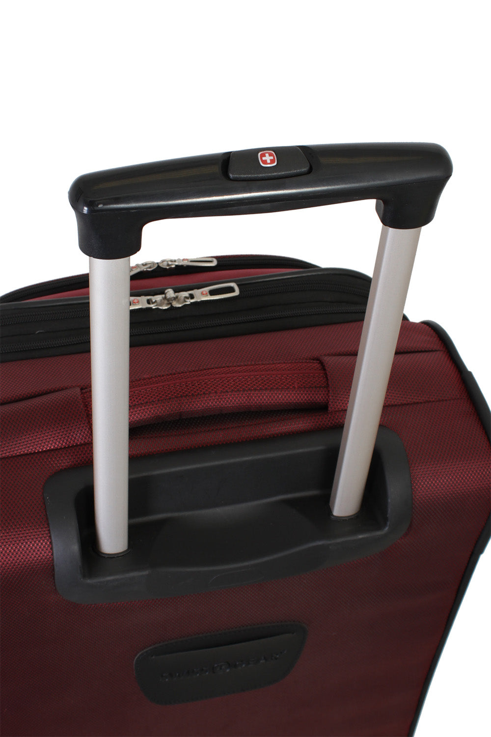 Swissgear 7211 Expandable Spinner Luggage Push-button locking telescopic handle