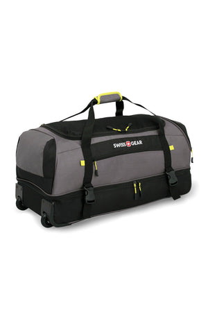 Swissgear 7261 30” Rolling Drop Bottom Duffel Bag Padded top handle and webbing shoulder straps