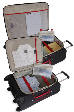 Swissgear 7317 Expandable Spinner Luggage Removable zippered wet bag