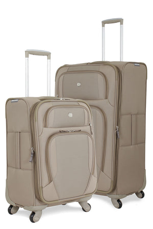 Swissgear 7353 Expandable Deluxe Spinner Luggage Set - Khaki