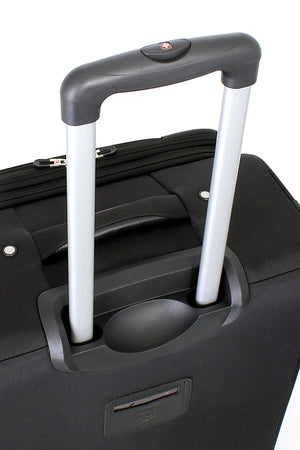 Swissgear 7387 Expandable Spinner Luggage Push-button locking telescopic handle