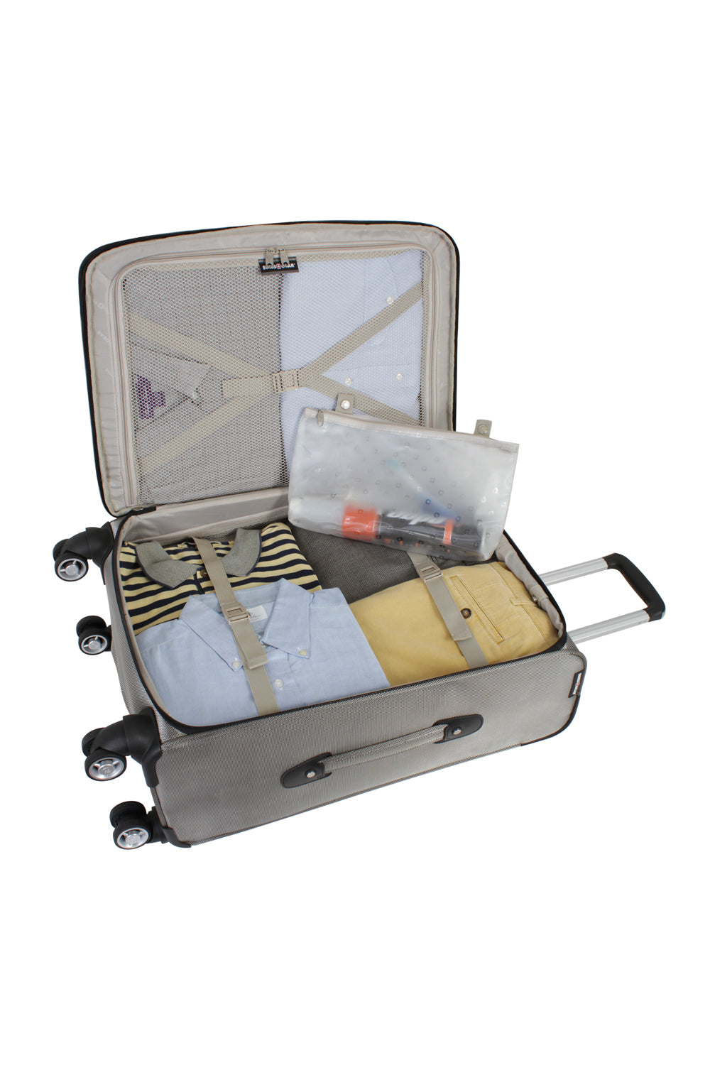 メルページ ②④⑤ SWISSGEAR Zurich Deluxe Large Checked Spinner in Pewter