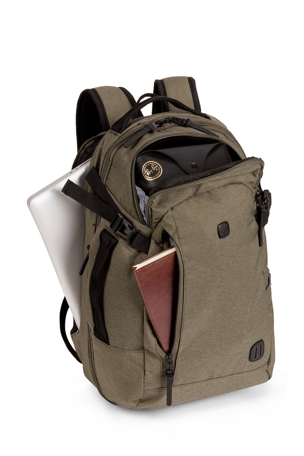 SWISSGEAR 5337 Travel Laptop Backpack - Olive Green - 05