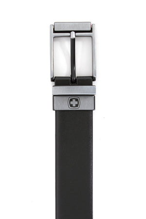 Swissgear Vaud Reversible Leather Belt Smooth  Black 