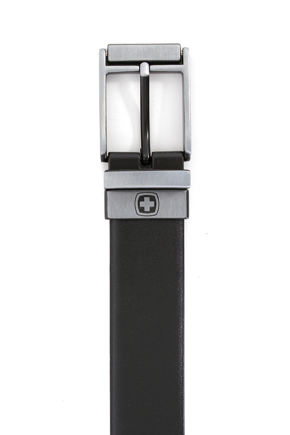 Swissgear Vaud Reversible Leather Belt - Smooth Black