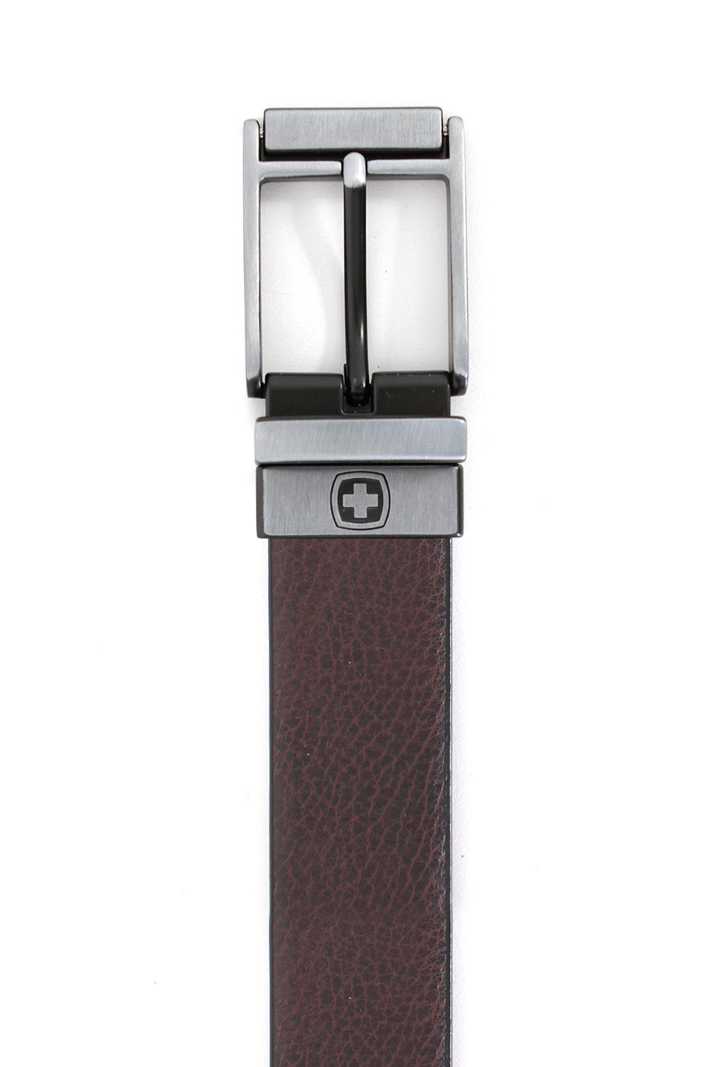 Swissgear Vaud Reversible Leather Belt - Lightly Grained Brown