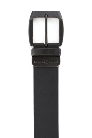 Swissgear Bern Black Brown Reversible Belt Black Side 