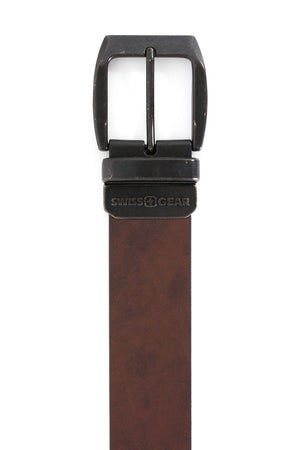 Swissgear Bern Black Brown Reversible Belt Brown Side 