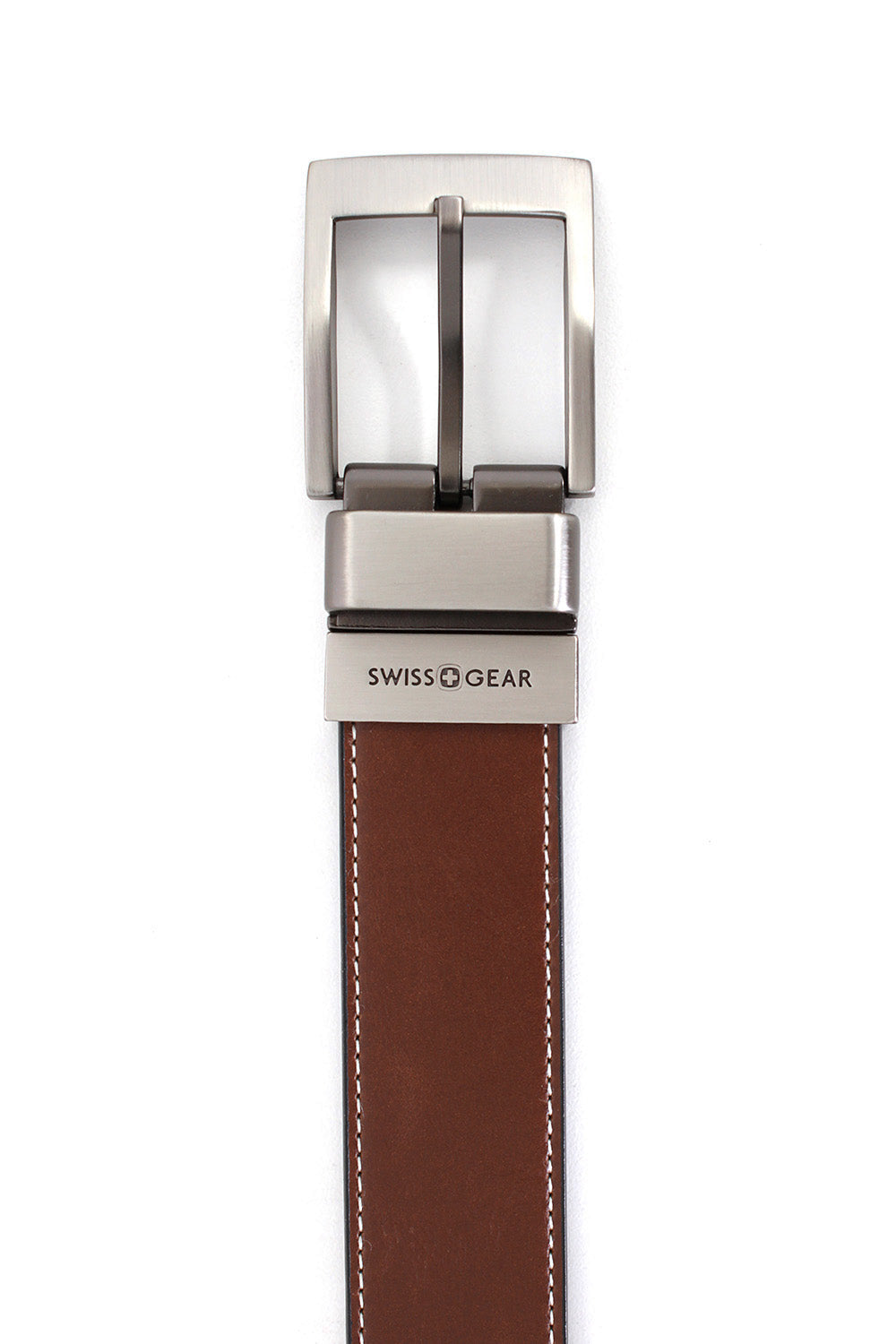Swissgear Wiler Reversible Leather Belt - Brown Side