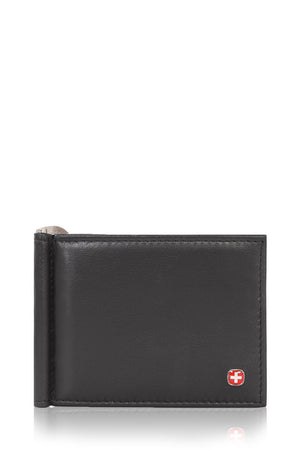 Swissgear Money Clip Bifold Card Wallet - Black