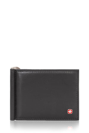 Swissgear Money Clip Bifold Card Wallet - Black
