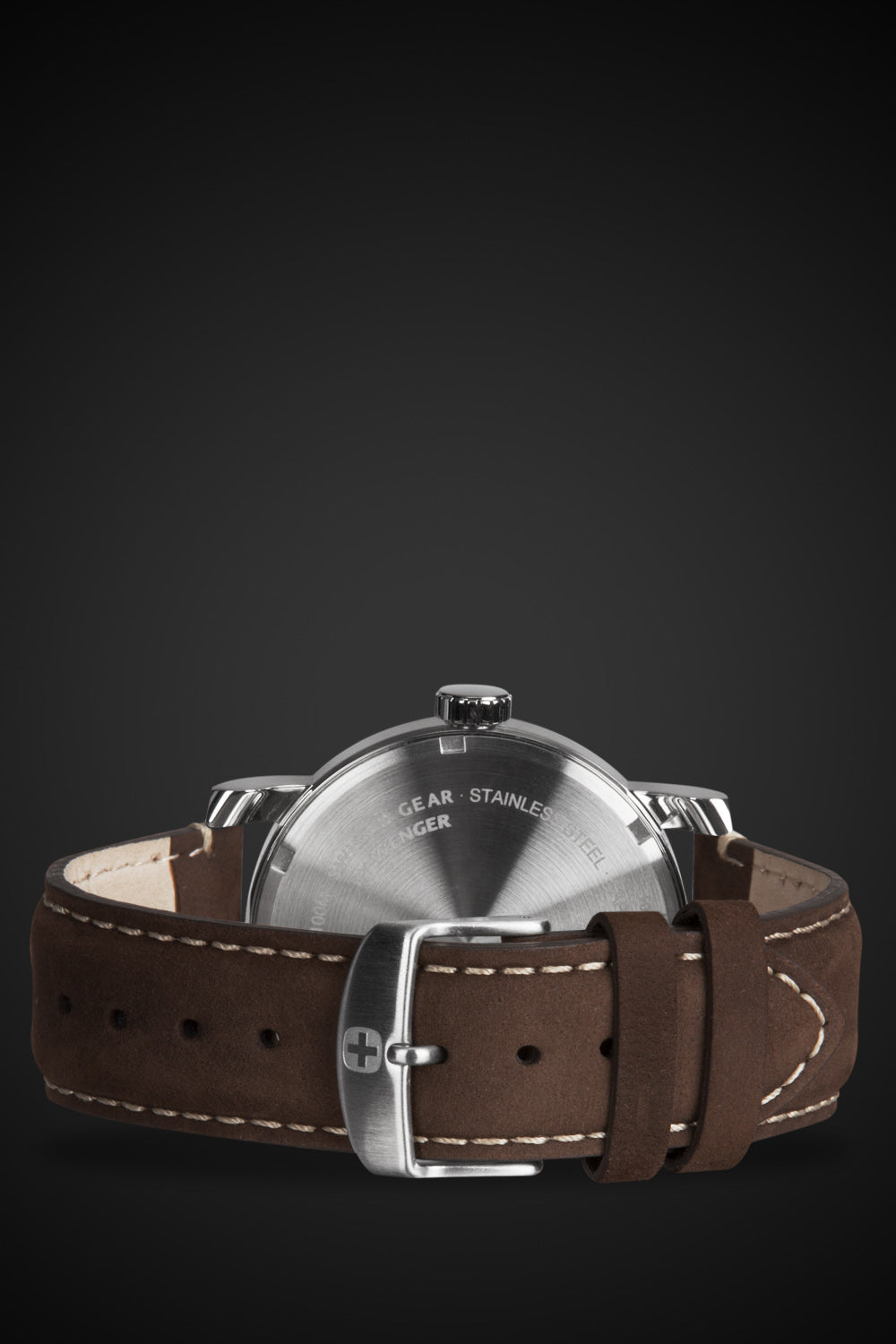 SWISSGEAR Legacy Swiss Watch - Silver/With/Black/Dial/Dark/Brown/Strap - 04