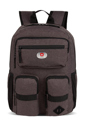 SWISSALPS 501 School Backpack - Heather Gray/Black