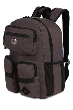 SWISSALPS 501 School Backpack - Heather Gray/Black