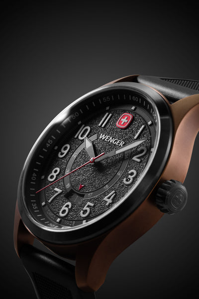 Wenger Terragraph Watch - Bronze and Black Ice with Black Dial and