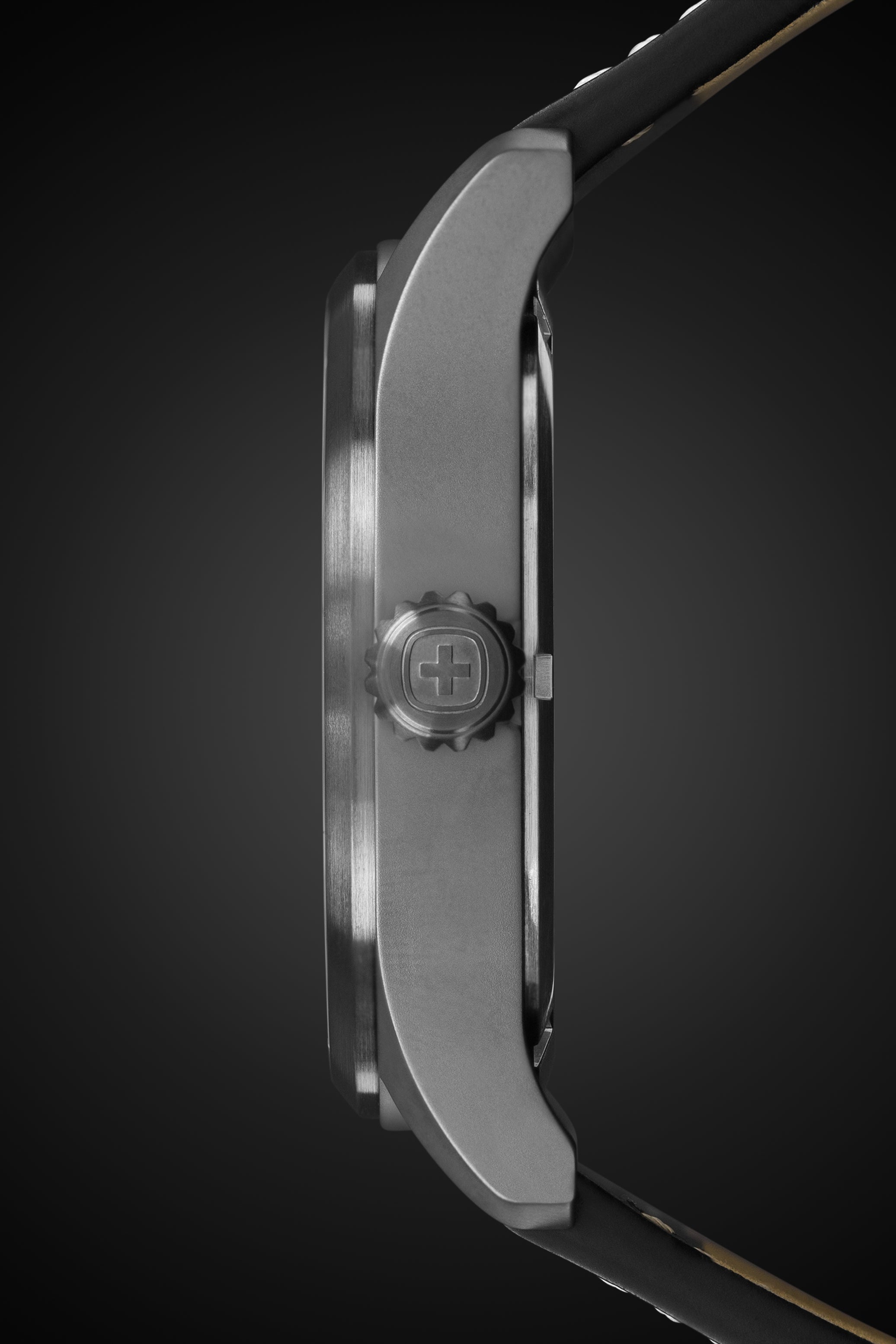 Wenger Terragraph Swiss Watch in Black Ice with White Dial and
