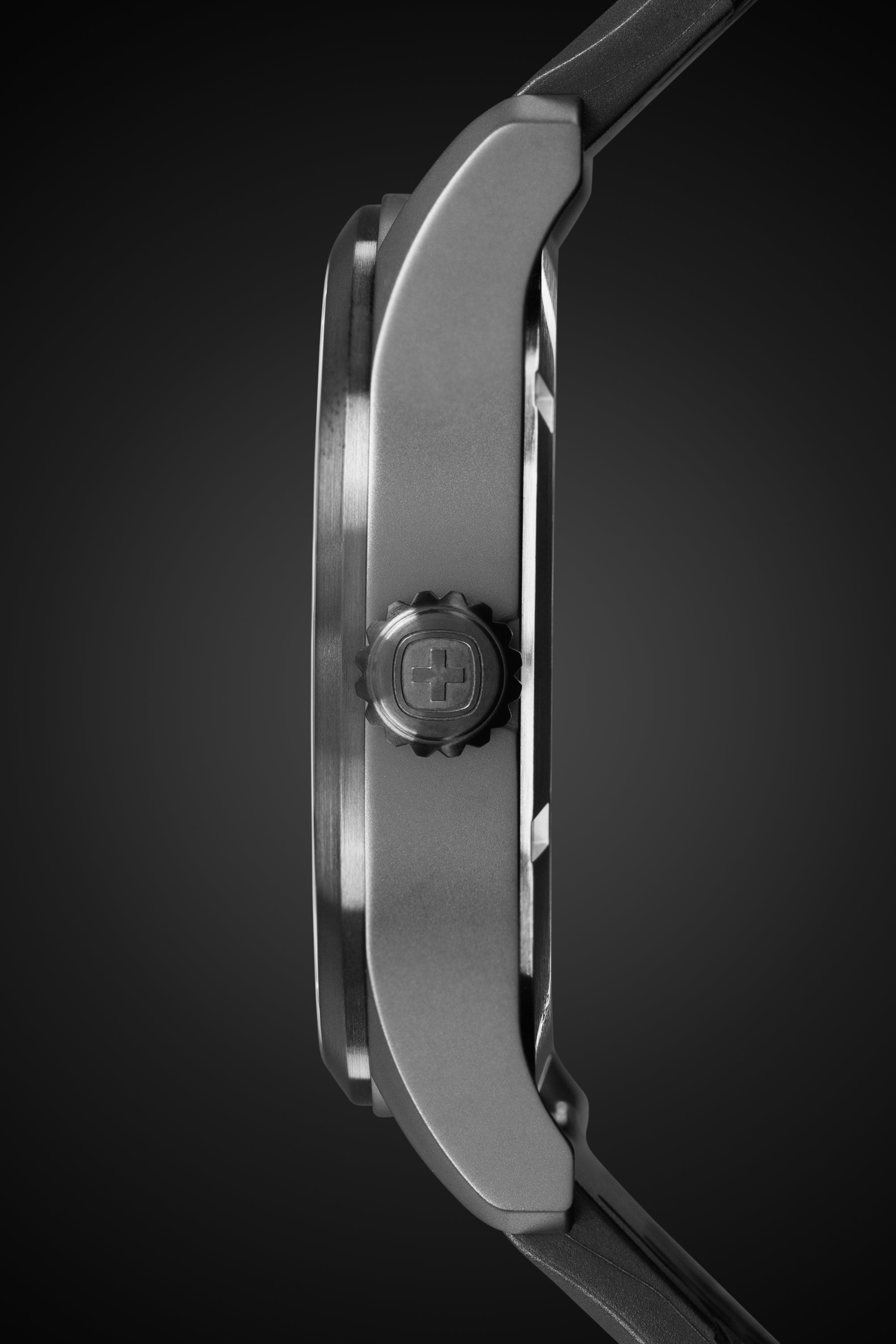 Wenger Terragraph Watch - Black with Black Dial and Black Silicone Strap