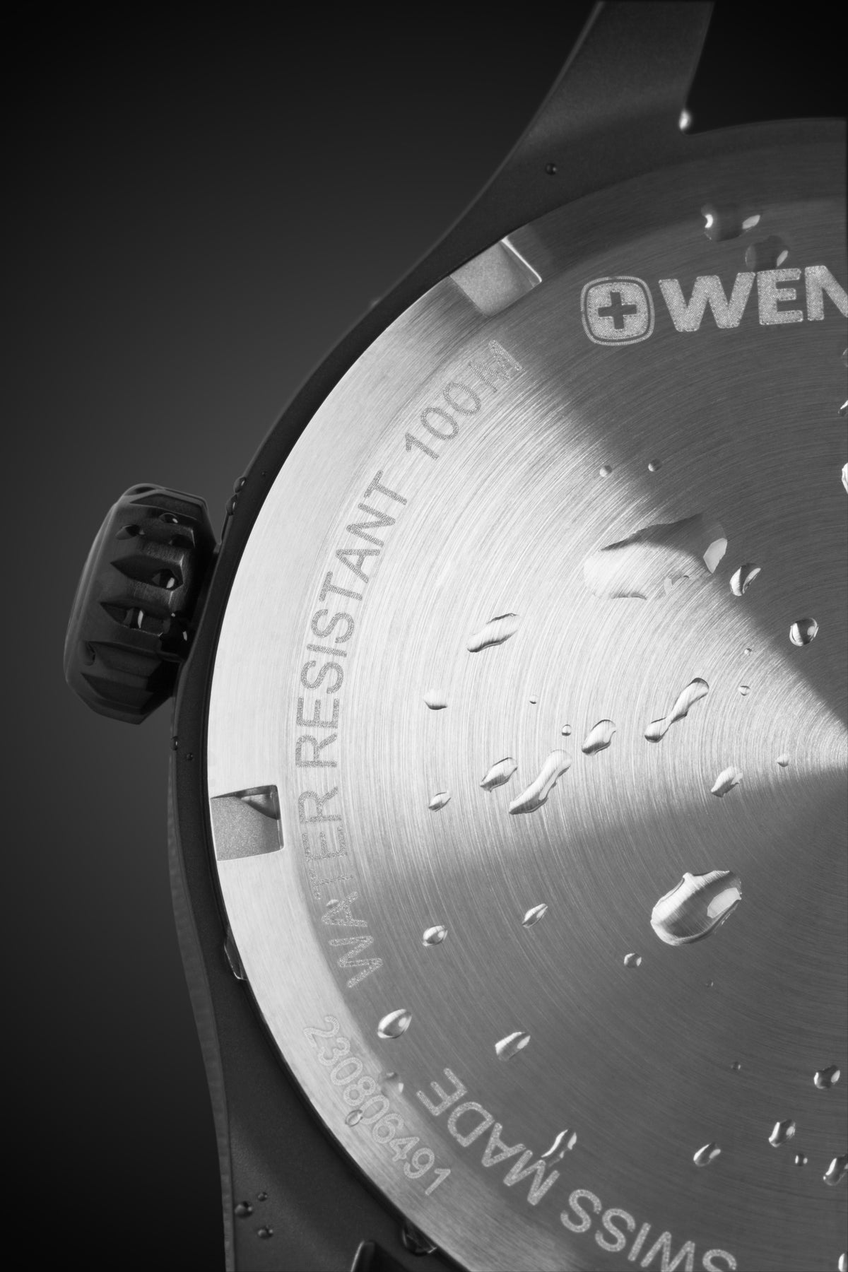 Wenger Terragraph Watch - Black with Black Dial and Black Silicone Strap