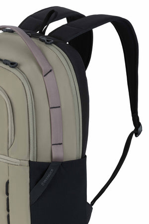 Wenger Versa 16 inch Laptop Backpack - Sage Latch points in front panel and on sides for attaching extra gear to