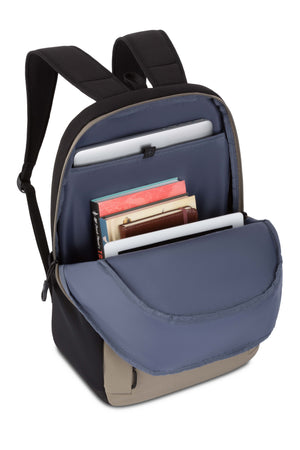 Wenger Versa 16 inch Laptop Backpack - Sage Main compartment features a padded pocket for a laptop up to 16 inches in size, a padded pocket that fits an 11