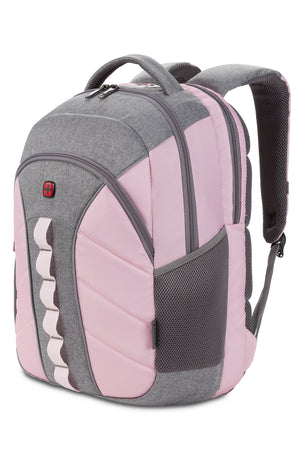 Wenger Sun 16 inch Laptop Backpack - Gray Heather/Pink
