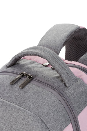 Wenger Sun 16 inch Laptop Backpack Front of the backpack has reflective accents for added safety
