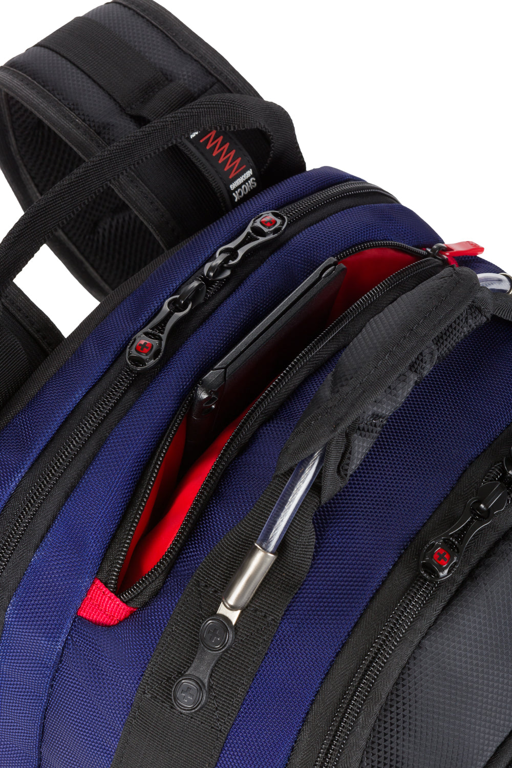 Wenger Synergy Laptop Backpack - Black/Royal Blue - 06