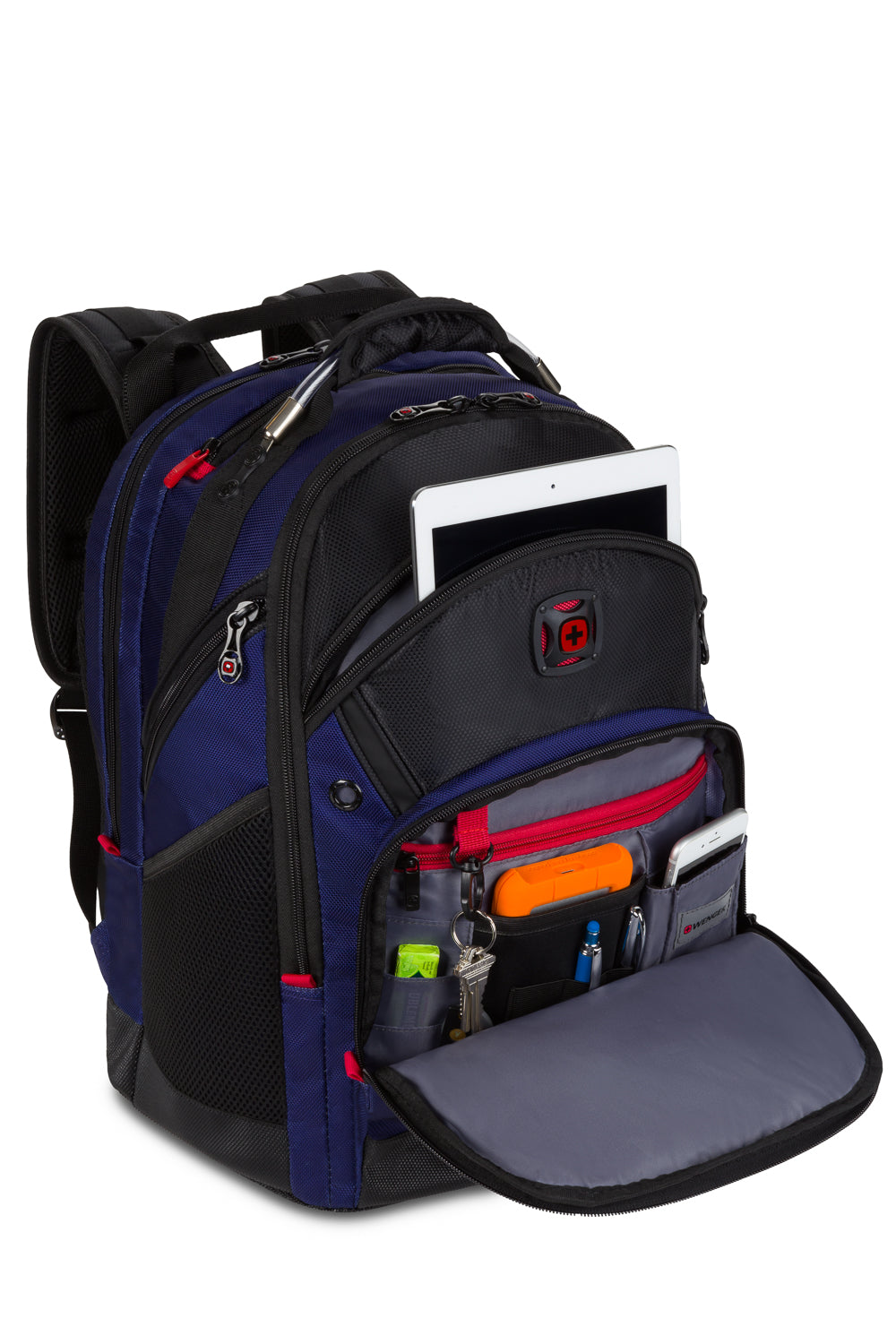 Wenger Synergy Laptop Backpack - Black/Royal Blue - 04