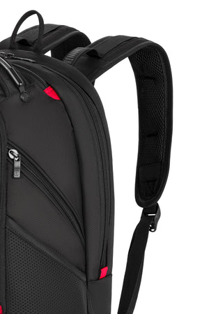 Wenger Synergy 16 inch Laptop Backpack - Black - Shock-absorbing shoulder straps for maximum comfort